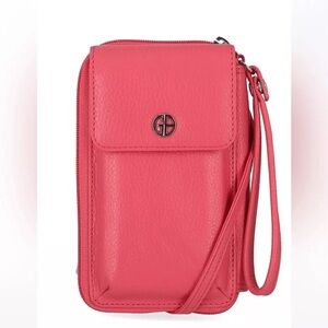 Giani Bernini Pink Crossbody Wallet